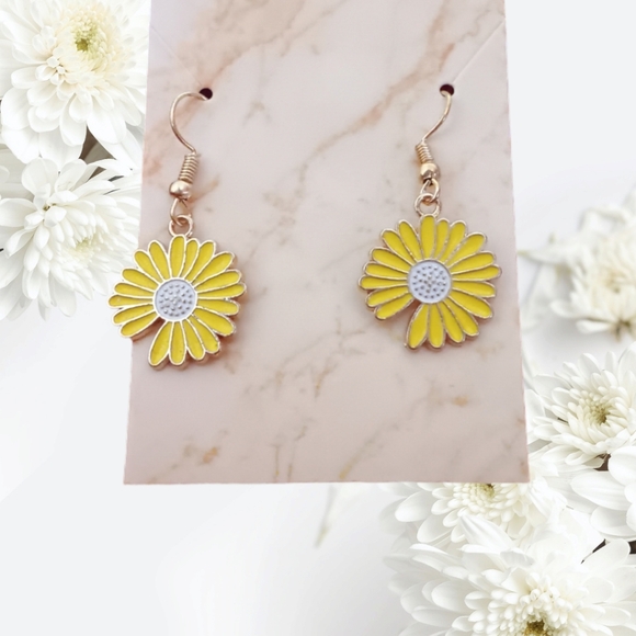 Flower Charm Earrings - Picture 4 of 15